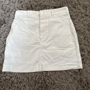 light blue mini skirt